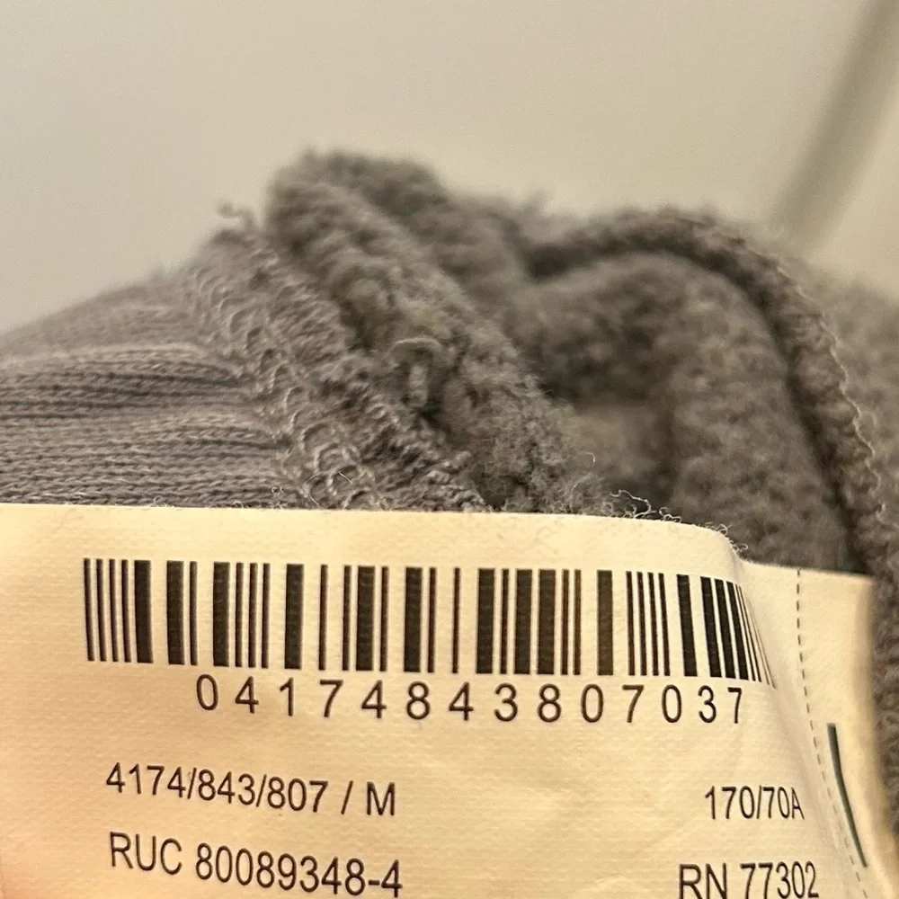 Zara PLUSH STRAIGHT LEG SWEATPANTS anthracite grey 4174/843 - Picture 9 of 10